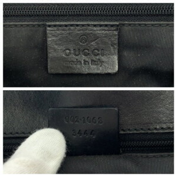 GUCCI Jackie Black GG Canvas Hobo Shoulder Bag - Picture 4 of 9